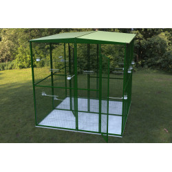 4 sqm garden aviary with...