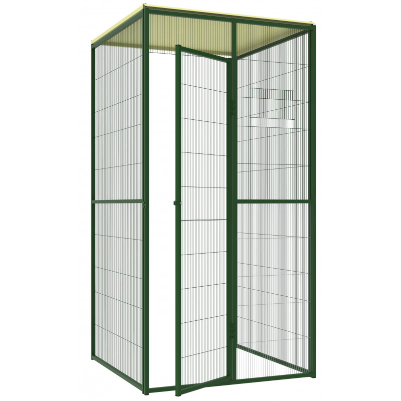 Outside security module for IMOR® aviaries. - Security Aviaries For Large Commercial Macaws