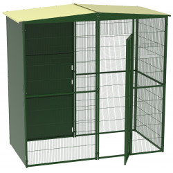 GARDEN AVIARY 2X1m WITH TWO...