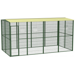 GARDEN AVIARY 4X2m WITH TWO...